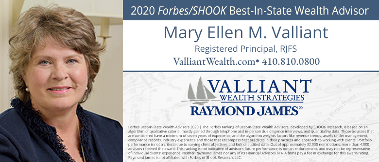 Valliant Wealth Strategies’ Mary Ellen Valliant Named to Forbes’ List of Top Wealth Advisors
